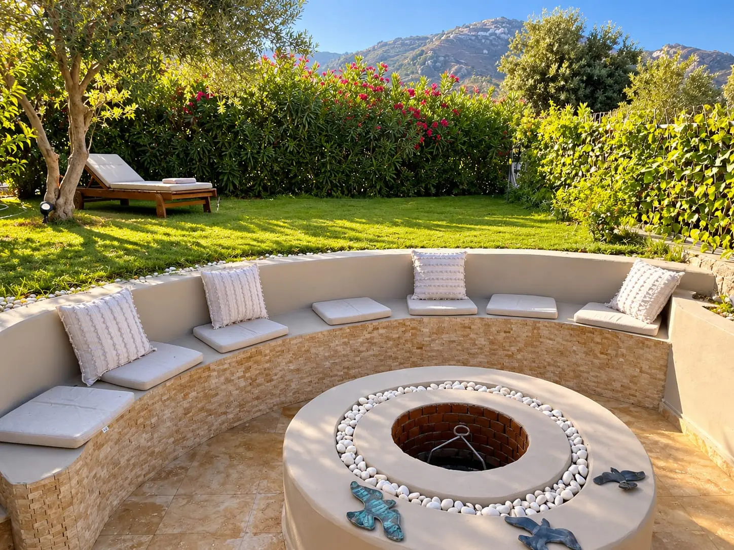 Mature garden